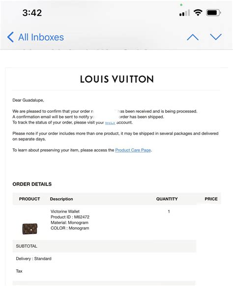 louis vuitton order in preparation|louis vuitton delivery tracking.